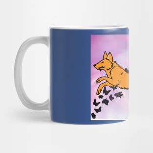 Sweet Retro Vintage Cartoon Fox Mug